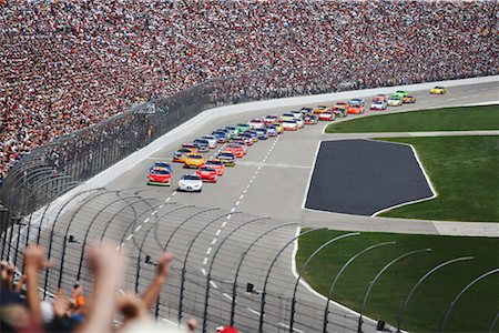 race car overhead - Nascar Race at Texas Motor Speedway, Texas, USA Stock Photo - Rights-Managed, Code: 700-00681443