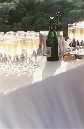 Champagne Glasses on Table Stock Photo - Rights-Managed, Code: 700-00695678