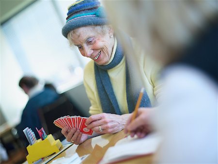 simsearch:700-00053457,k - Elderly Woman Playing Cards Stock Photo - Rights-Managed, Code: 700-00695863