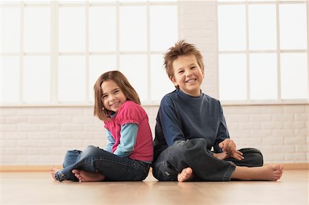 Portrait of Boy and Girl Stock Photo - Rights-Managed, Code: 700-00695872