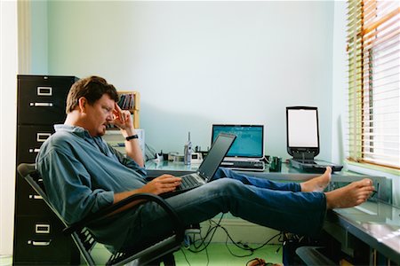 Man Using Computer Stock Photo - Rights-Managed, Code: 700-00711800