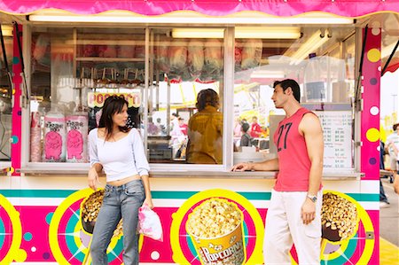 snack bar - Couple Arguing by Snack Bar at Carnival Stock Photo - Rights-Managed, Code: 700-00711818