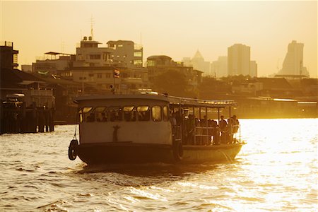 Ferry on the Chao Phraya River, Bangkok, Thailand Stock Photo - Rights-Managed, Code: 700-00747809