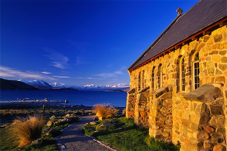 Église, Lake Tekapo, Nouvelle-Zélande Photographie de stock - Rights-Managed, Code: 700-00747904