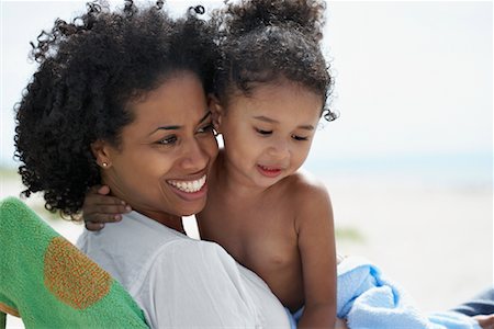 Mother and Daughter at Beach Stock Photo - Rights-Managed, Code: 700-00748168