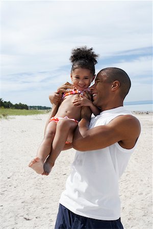 Father and Daughter at Beach Foto de stock - Con derechos protegidos, Código: 700-00748183
