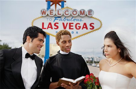 Couple Getting Married in Las Vegas, Nevada, USA Foto de stock - Con derechos protegidos, Código: 700-00748268