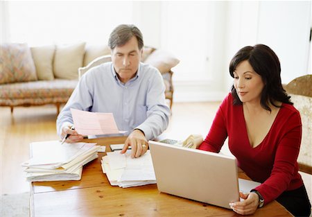 Couple doing Computer Banking Stock Photo - Rights-Managed, Code: 700-00748291