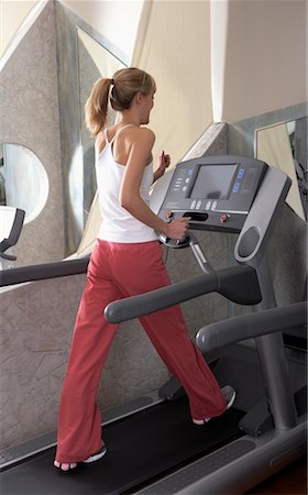 simsearch:700-00767943,k - Woman Using Treadmill Stock Photo - Rights-Managed, Code: 700-00767930