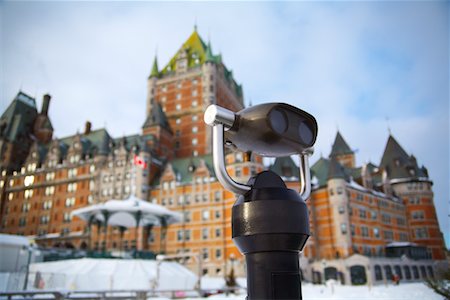 Scenic Viewer and Chateau Frontenac, Quebec City, Quebec, Canada Foto de stock - Con derechos protegidos, Código: 700-00768823