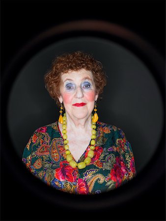 Weird old lady makeup Stock Photos - Page 1 : Masterfile