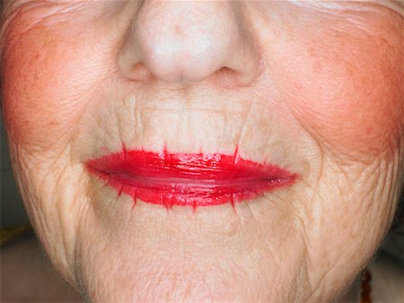 Gros plan des lèvres de la femme Photographie de stock - Rights-Managed, Code: 700-00781979