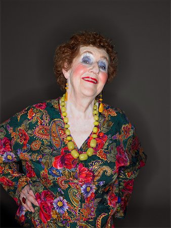 Weird old lady makeup Stock Photos - Page 1 : Masterfile