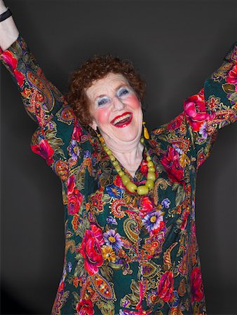 Weird old lady makeup Stock Photos - Page 1 : Masterfile