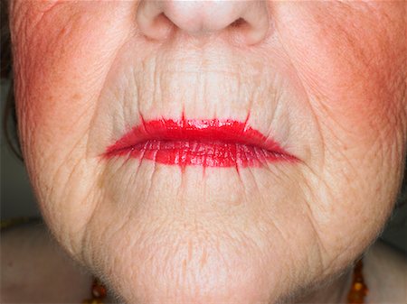 Gros plan des lèvres de la femme Photographie de stock - Rights-Managed, Code: 700-00781980