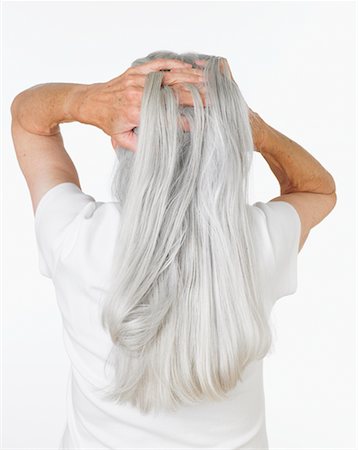 eccentric old woman - Woman's Back Stock Photo - Rights-Managed, Code: 700-00781998