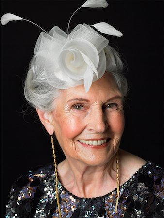 elegant old woman portrait - Portrait of Woman Stock Photo - Rights-Managed, Code: 700-00782004