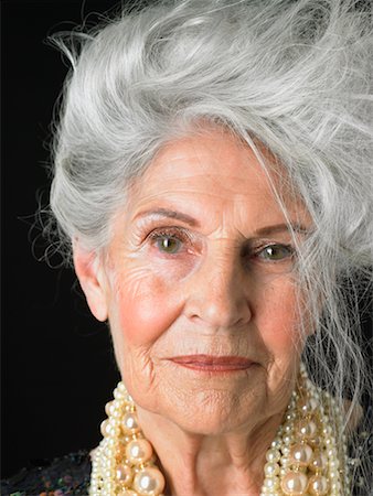 eccentric old woman - Portrait of Woman Stock Photo - Rights-Managed, Code: 700-00782022