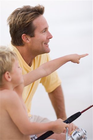 Father and Son Fishing Stock Photo - Rights-Managed, Code: 700-00782060