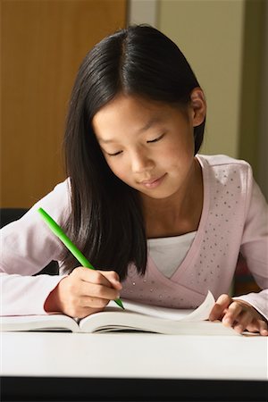 simsearch:700-00523365,k - Girl Writing in Notebook Stock Photo - Rights-Managed, Code: 700-00782120