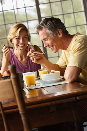 Couple Having Breakfast Stock Photo - Rights-Managed, Code: 700-00782175