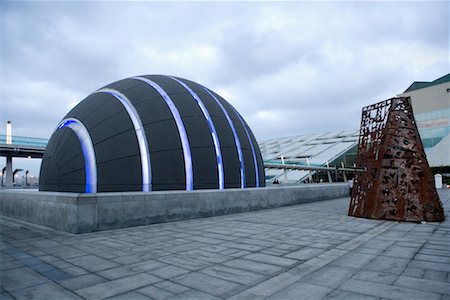 egypt art and architecture - Planetarium with Alexandria Library in Background, Alexandria, Egypt Stock Photo - Rights-Managed, Code: 700-00782180