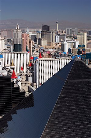 View of Luxor Hotel from Mandalay Bay Hotel and Casino, Las Vegas, Nevada, USA Stock Photo - Rights-Managed, Code: 700-00782262