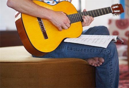 Man Playing Guitar Stock Photo - Rights-Managed, Code: 700-00782560