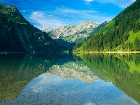 Vilsalpsee Lake, Tannheim, Tyrol, Austria Stock Photo - Rights-Managed, Code: 700-00795708