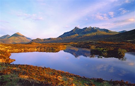 The Cuillins and Loch nan Eilean, Isle of Skye, Scotland Stock Photo - Rights-Managed, Code: 700-00795721