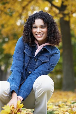 Portrait of Woman in Fall Stock Photo - Rights-Managed, Code: 700-00796238