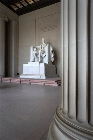 Statue d'Abraham Lincoln, Lincoln Memorial, Washington, D.C., USA Photographie de stock - Rights-Managed, Code: 700-00796571