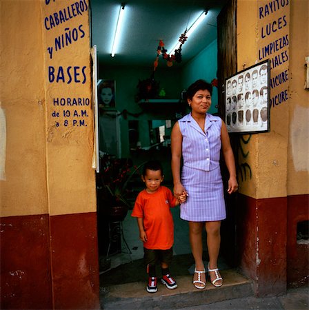 signs for mexicans - Mother and Son, Oaxaca, Mexico Stock Photo - Rights-Managed, Code: 700-00814360