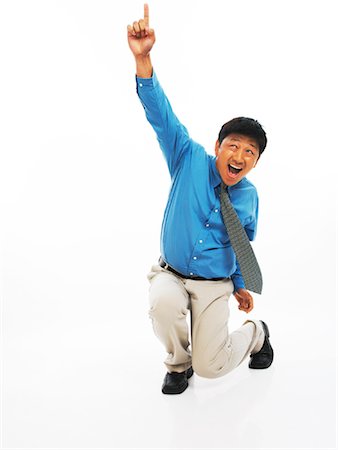 simsearch:700-00546285,k - Businessman Cheering Stock Photo - Rights-Managed, Code: 700-00846690