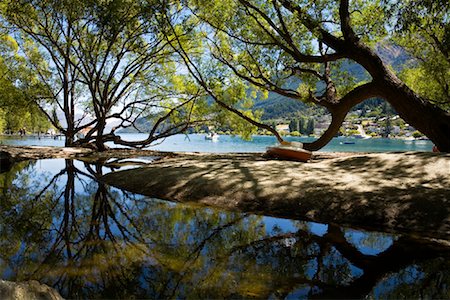 Lake Wakatipu, Queenstown, South Island, New Zealand Fotografie stock - Rights-Managed, Codice: 700-00846808