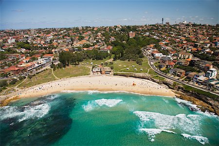 Aerial View of Bronte, Sydney, New South Wales, Australia Stock Photo - Rights-Managed, Code: 700-00846824