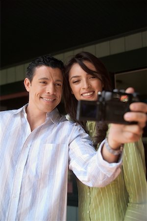 Couple Taking Self Portrait Stock Photo - Rights-Managed, Code: 700-00847769