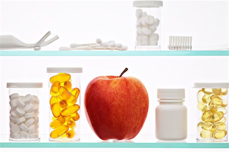 rick boden - Apple in Medicine Cabinet Stock Photo - Rights-Managed, Code: 700-00847911