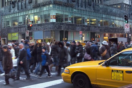 Piétons passage Street, New York City, New York, États-Unis Photographie de stock - Rights-Managed, Code: 700-00847995