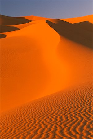 Grand Erg Oriental Desert, Sahara, Algeria Foto de stock - Con derechos protegidos, Código: 700-00848261