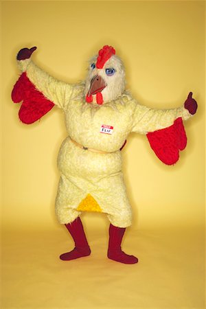 Person in Chicken Costume Foto de stock - Con derechos protegidos, Código: 700-00848282