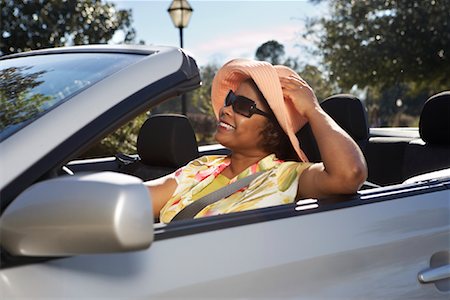 Woman Driving Convertible Stock Photo - Rights-Managed, Code: 700-00865102