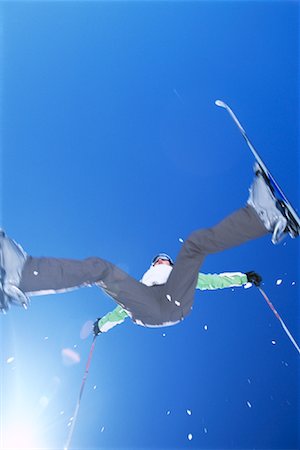 simsearch:700-00079177,k - Skier Jumping Stock Photo - Rights-Managed, Code: 700-00865575