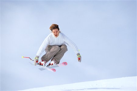 ski jumping - Skier Fotografie stock - Rights-Managed, Codice: 700-00865579