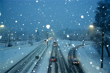 Snowy Road, Salzburg, Austria Stock Photo - Rights-Managed, Code: 700-00865572