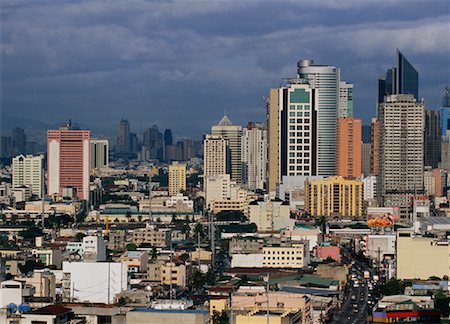 filipino (lugares y cosas) - Skyline, Mataki, Manila, Philippines Foto de stock - Con derechos protegidos, Código: 700-00866355