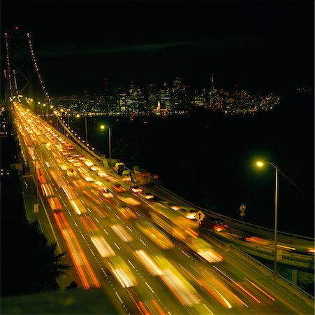 san francisco night - Oakland Bay Bridge, California, USA Stock Photo - Rights-Managed, Code: 700-00866696