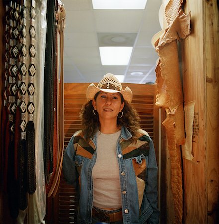 Woman in Gift Shop, Rio Bravo, Texas, USA Stock Photo - Rights-Managed, Code: 700-00867085