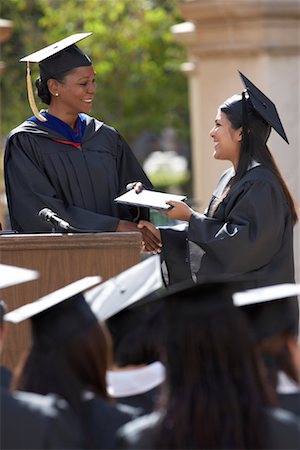 picture of person receiving diploma - Graduation Ceremony Stock Photo - Rights-Managed, Code: 700-00897802