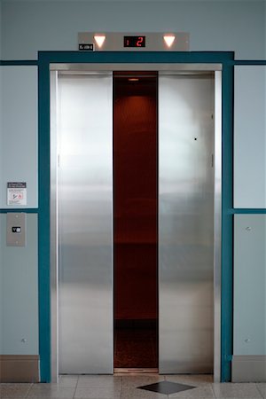 front door with number - Open Elevator Doors Stock Photo - Rights-Managed, Code: 700-00897824